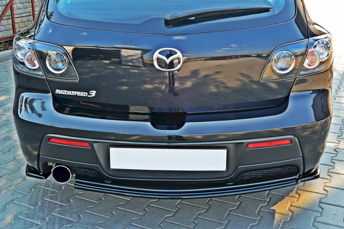 Maxton Design - Central Rear Splitter Mazda 3 MPS Mk1 US-Spec Version