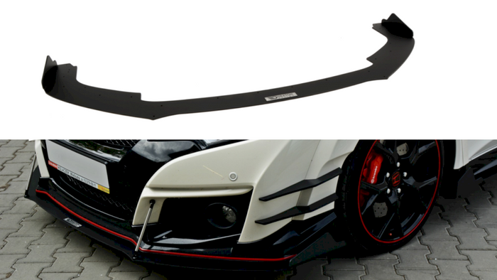 Maxton Design - FRONT RACING SPLITTER V.2 HONDA CIVIC IX TYPE R (2015-2017)