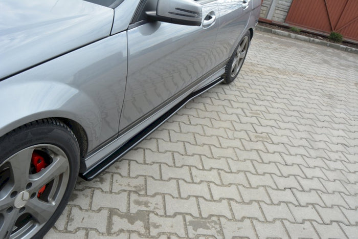 Maxton Design - SIDE SKIRTS DIFFUSERS MERCEDES C W204/S204 AMG-LINE (PREFACE)