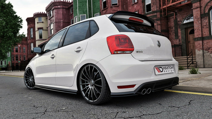 Maxton Design - Rear Splitter (Vertical Bars) Volkswagen Polo GTI Mk5 Facelift (2014-2017)