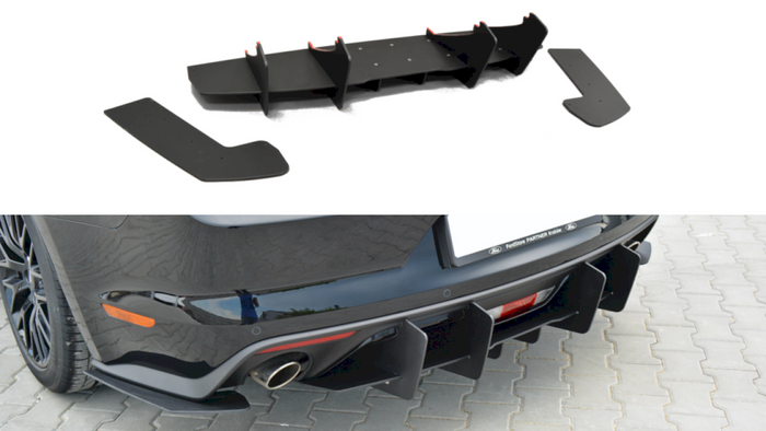 Maxton Design - FORD MUSTANG MK6 GT - REAR DIFFUSER (2014-17)