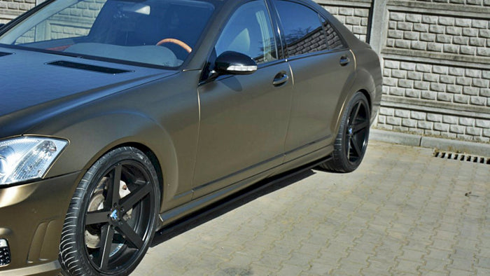 Maxton Design - SIDE SKIRTS DIFFUSERS MERCEDES S-CLASS W221 AMG LWB
