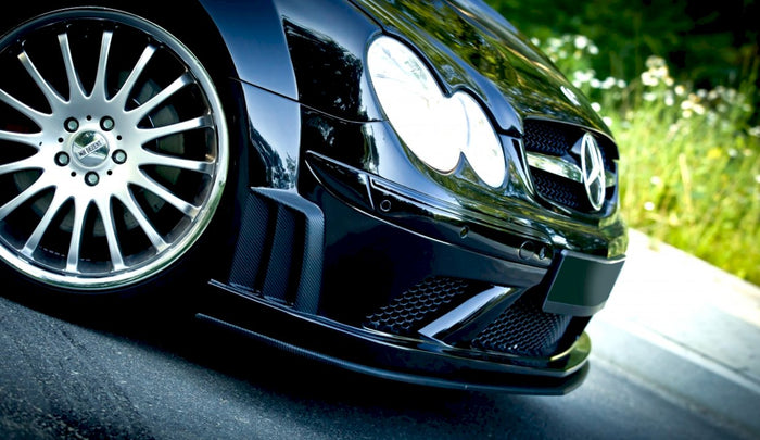 Maxton Design - FRONT SPLITTER MERCEDES CLK W209 BLACK (SL BLACK SERIES LOOK)