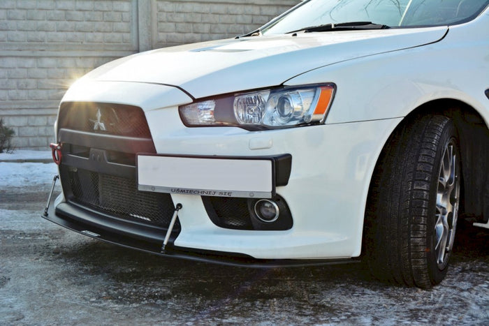 Maxton Design - FRONT RACING SPLITTER V.2 MITSUBISHI LANCER EVO X (2005-2017)