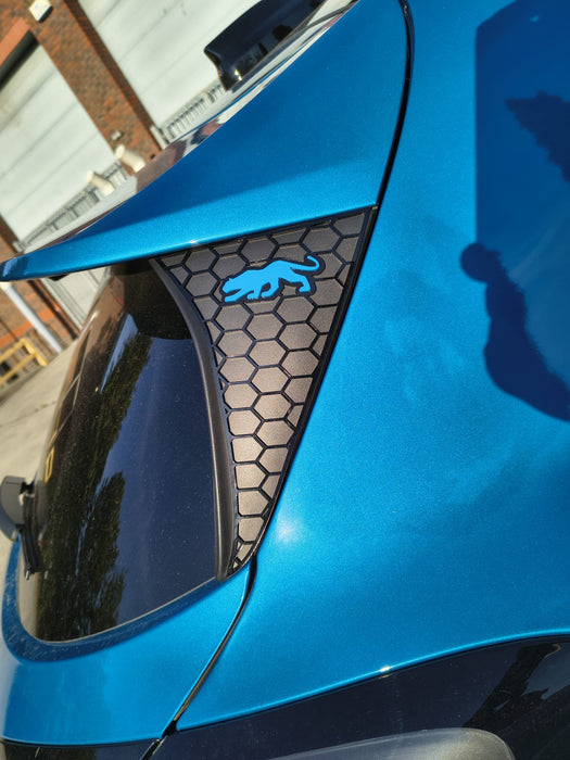 Ford Puma MK2 (ST & ST Line) Rear Window Side Cover (Hex Design)