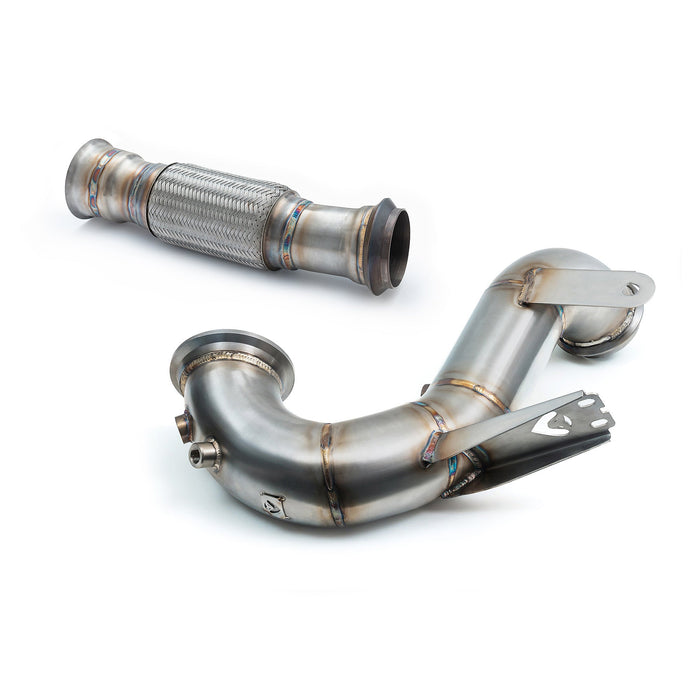 Mercedes-AMG A 45 S Front Downpipe Sports Cat / De-Cat Performance Exhaust – Cobra Sport