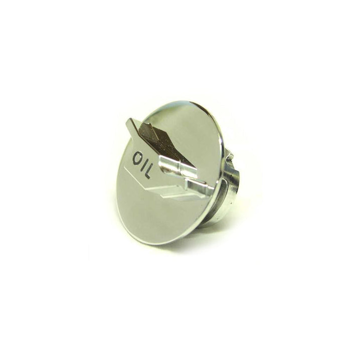 Polished Oil filler cap with raised oil can logo - ST, Zetec & Zetec -S Petrol models - Car Enhancements UK