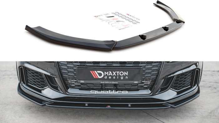Maxton Design - FRONT SPLITTER V.4 AUDI (RS3 8V FACELIFT (2017-UP)