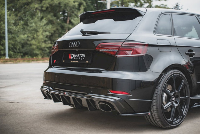 Maxton Design - REAR SIDE SPLITTERS V.2 AUDI RS3 8V SPORTBACK FACELIFT (2019-UP)