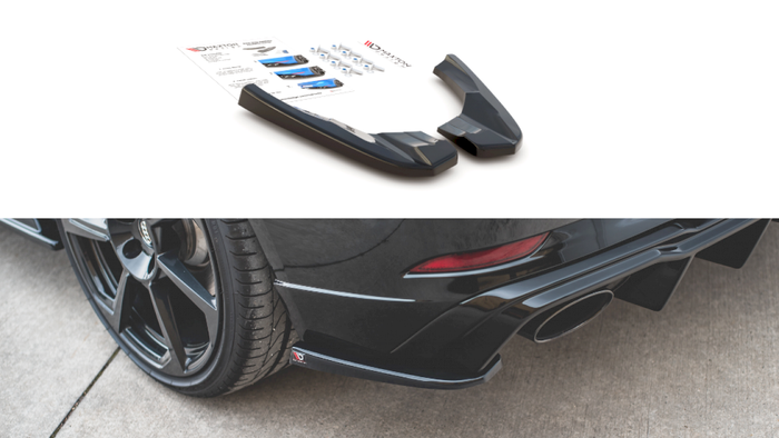 Maxton Design - REAR SIDE SPLITTERS V.2 AUDI RS3 8V SPORTBACK FACELIFT (2019-UP)