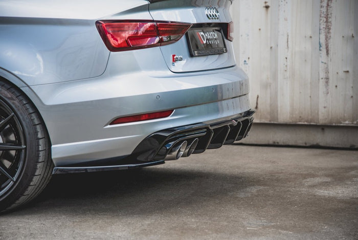 Maxton Design - REAR SIDE SPLITTERS V.2 AUDI S3 SEDAN 8V FACELIFT (2016-2020)