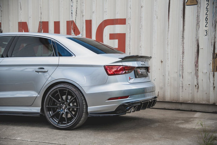Maxton Design - REAR SIDE SPLITTERS V.2 AUDI S3 SEDAN 8V FACELIFT (2016-2020)