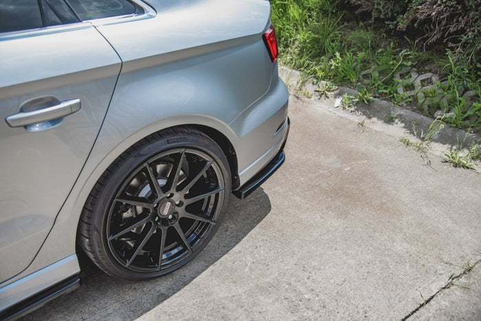 Maxton Design - REAR SIDE SPLITTERS V.2 AUDI S3 SEDAN 8V FACELIFT (2016-2020)