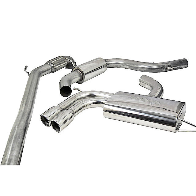 Cobra Exhausts - Audi A3 (8P) 2.0 TFSI 2WD (5 Door Sportback) Turbo Back Performance Exhaust | Car Enhancements UK