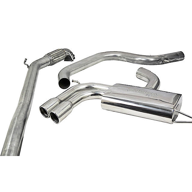 Cobra Exhausts - Audi A3 (8P) 2.0 TFSI 2WD (5 Door Sportback) Turbo Back Performance Exhaust | Car Enhancements UK