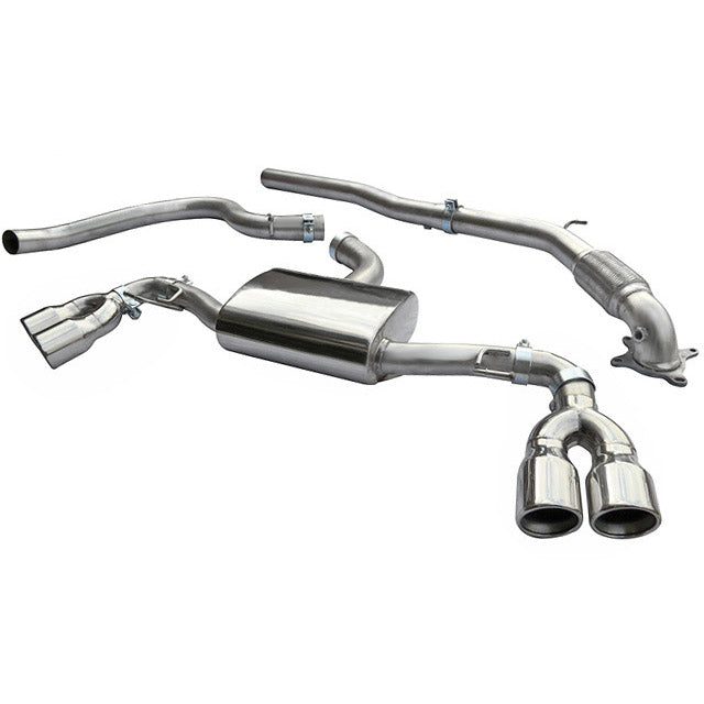 Cobra Exhausts - Audi TT (Mk2) 1.8/2.0 TFSI (2WD) (2007-11) Turbo Back Performance Exhaust | Car Enhancements UK