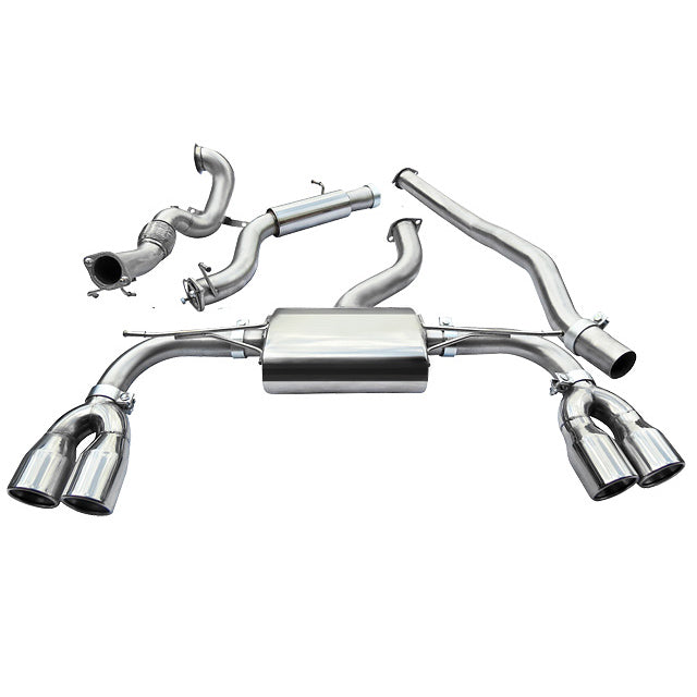 Cobra Exhausts - Audi S3 (8V) 3 Door (Non-Valved) (13-18) Turbo Back Performance Exhaust | Car Enhancements UK