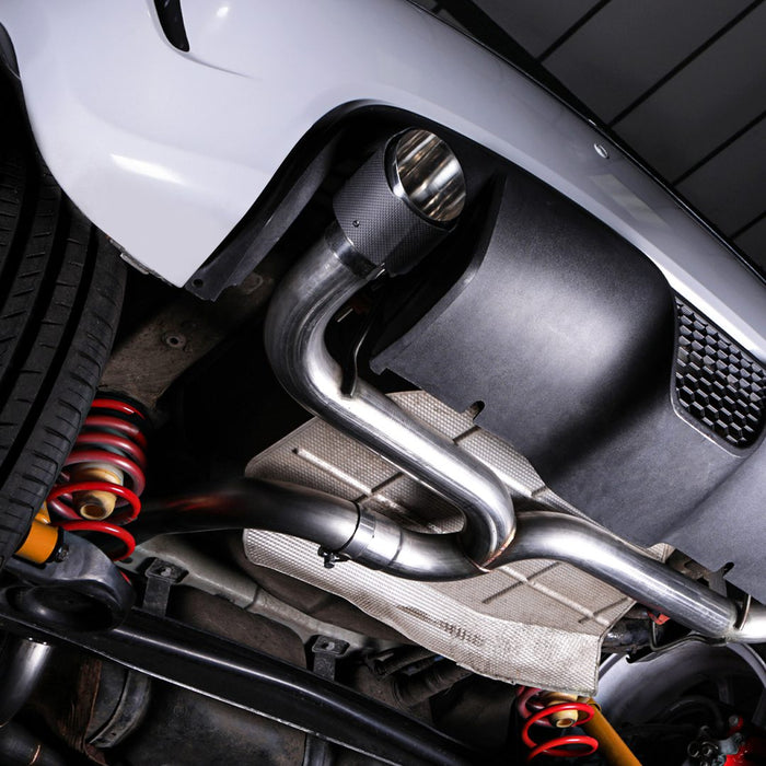 Fiat 500 Abarth 1.4 08+ Catback Exhaust System With Carbon Tips - Direnza