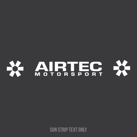 Airtec Motorsport Sunstrip Text