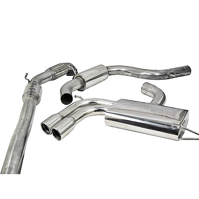 Cobra Exhausts - Audi A3 (8P) 2.0 TFSI 2WD (3 Door) Turbo Back Performance Exhaust | Car Enhancements UK