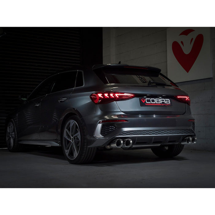 Cobra Exhausts - Audi S3 (8Y) 5 door Sportback GPF Back Performance Exhaust | Car Enhancements UK