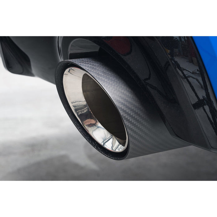 Cobra Exhausts - BMW M135i xDrive (F40) OEM Style M Performance Tips - Carbon Fibre Larger 4" Slip-on Replacement Tailpipes | Car Enhancements UK