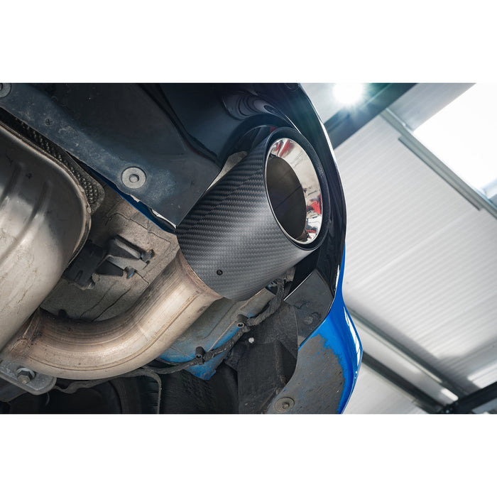 Cobra Exhausts - BMW M135i xDrive (F40) OEM Style M Performance Tips - Carbon Fibre Larger 4" Slip-on Replacement Tailpipes | Car Enhancements UK