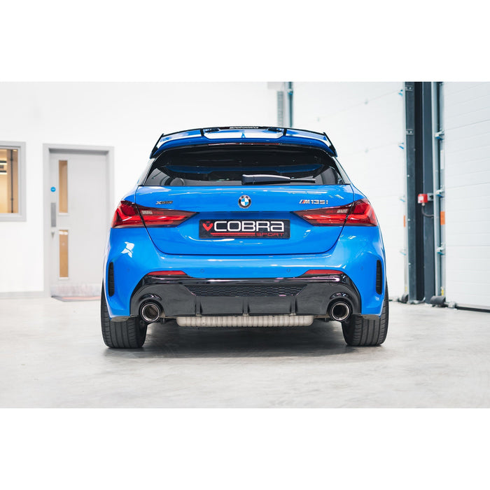 Cobra Exhausts - BMW M135i xDrive (F40) OEM Style M Performance Tips - Carbon Fibre Larger 4" Slip-on Replacement Tailpipes | Car Enhancements UK