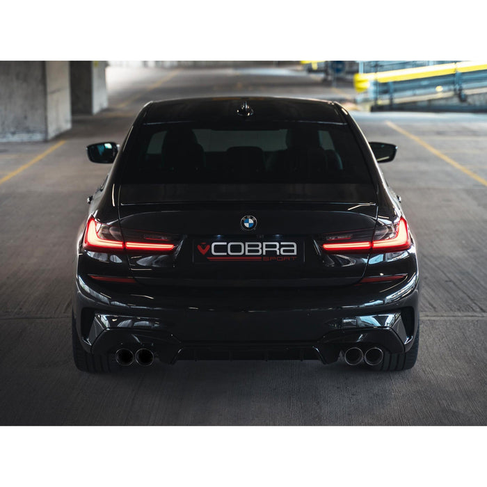 Cobra Exhausts - BMW 320i Touring (G21) (19>) Non-Valved Quad Exit M3 Style Performance Exhaust | Car Enhancements UK