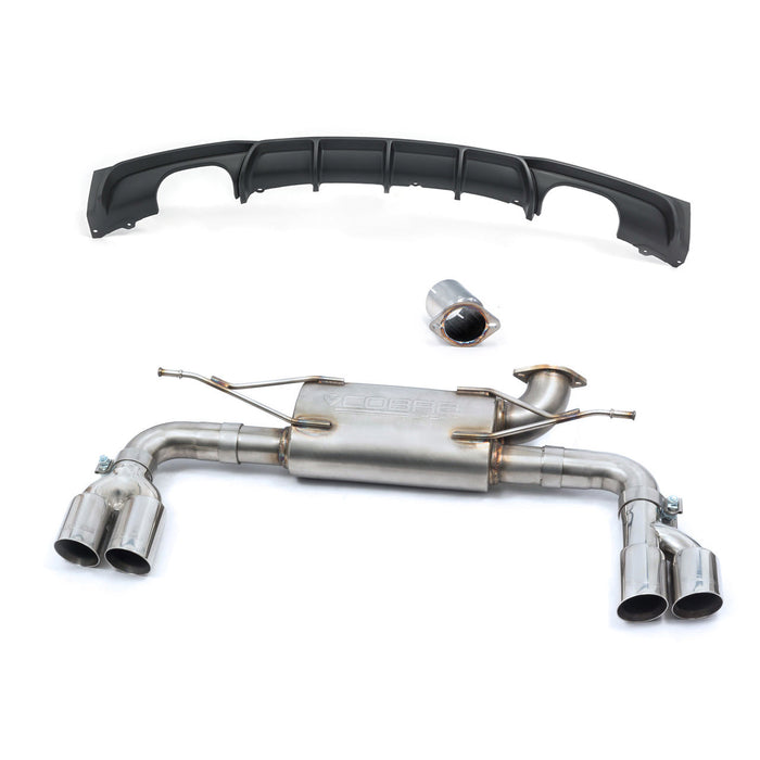 Cobra Exhausts - BMW 320i (F30 LCI/F31 LCI) (2011-19) Quad Exit M3 Style Performance Exhaust Conversion | Car Enhancements UK