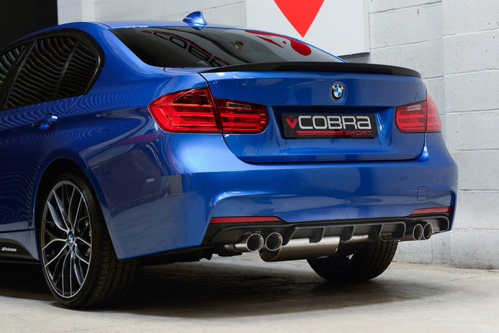 Cobra Exhausts - BMW 325D (F30 LCI/F31 LCI) (2015-19) Quad Exit M3 Style Performance Exhaust Conversion | Car Enhancements UK