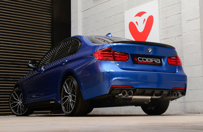 Cobra Exhausts - BMW 325D (F30 LCI/F31 LCI) (2015-19) Quad Exit M3 Style Performance Exhaust Conversion | Car Enhancements UK