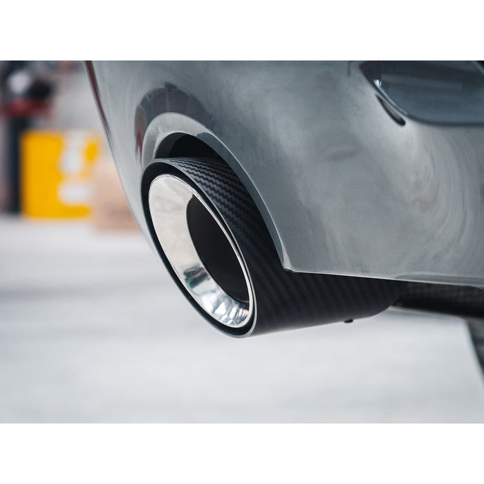 Cobra Exhausts - BMW 3 Series (G20/G21) Carbon Fibre M Performance Tips - OEM Style Larger 3.5" Slip-on Replacement Tailpipes | Car Enhancements UK