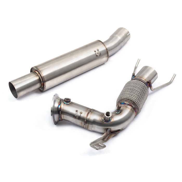Cobra Exhausts - BMW M135i (F40) Front Downpipe Sports Cat / De-Cat To Cobra Sport Performance Exhaust Package | Car Enhancements UK