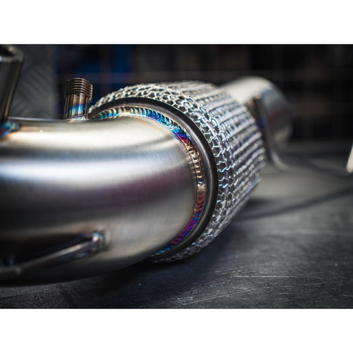 Cobra Exhausts - BMW M135i (F40) Front Downpipe Sports Cat / De-Cat To Standard Fitment Performance Exhaust | Car Enhancements UK