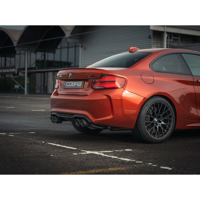 BMW M2 Competition Venom Race Rear Axle Back (Back Box Delete) Performance Exhaust – Cobra Sport