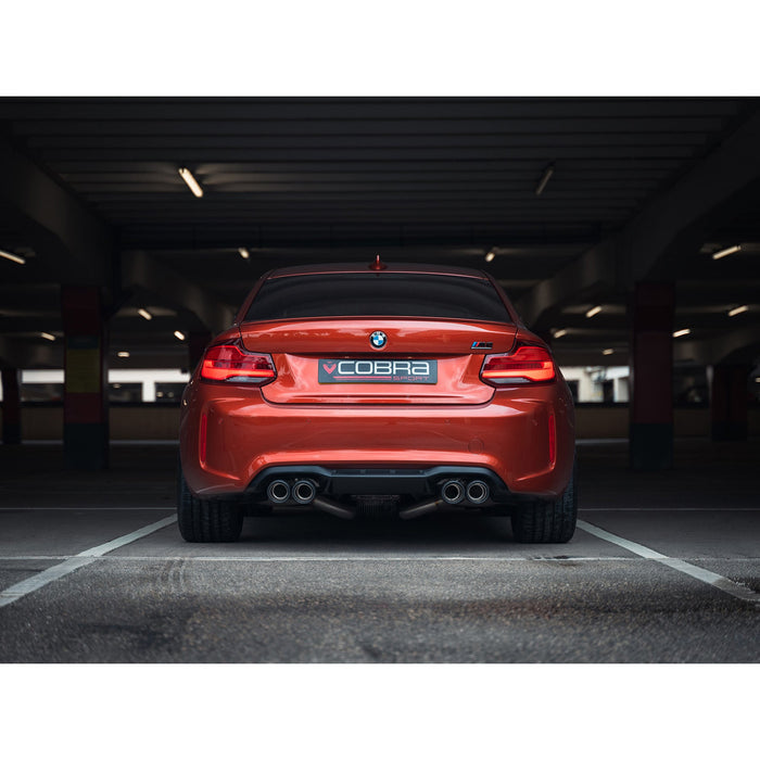 BMW M2 Competition Venom Race Rear Axle Back (Back Box Delete) Performance Exhaust – Cobra Sport