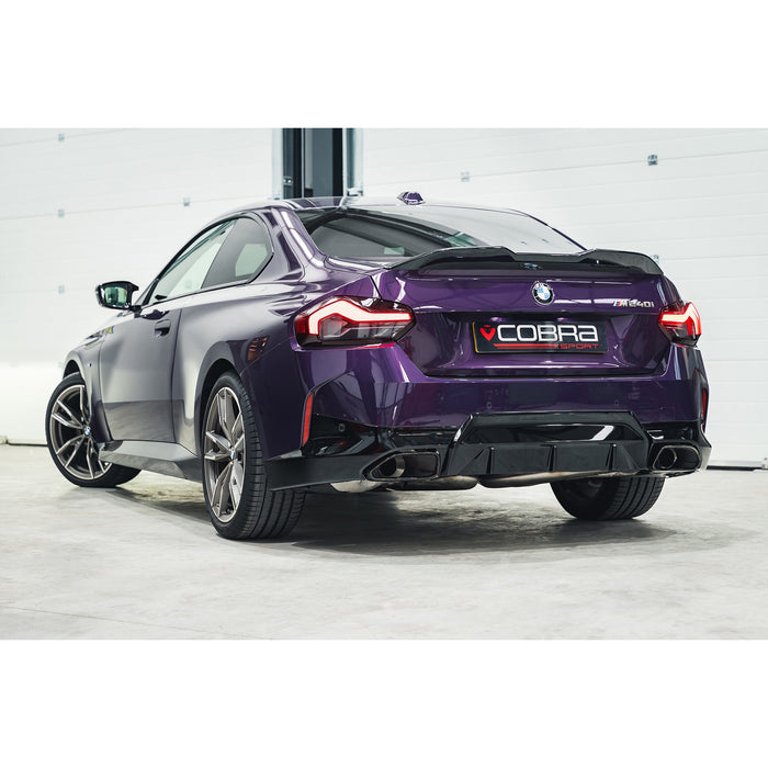 BMW M240i (G42) (21>) Venom Race Rear Axle Back (Back Box Delete) Performance Exhaust – Cobra Sport