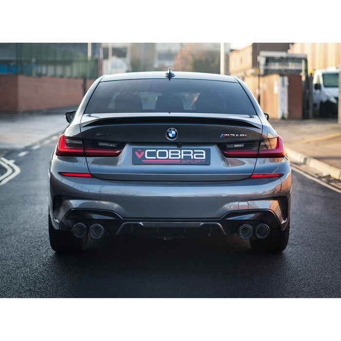 BMW M340i (G20/G21) (19>) (UK/EU) Valved Quad Exit GPF/PPF Back Performance Exhaust – Cobra Sport