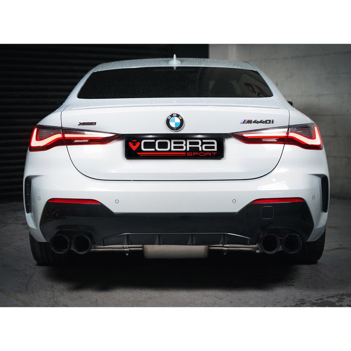 Cobra Exhausts - BMW M440i (G22) (22>) (UK/EU) Valved Quad Exit GPF/PPF Back Performance Exhaust | Car Enhancements UK