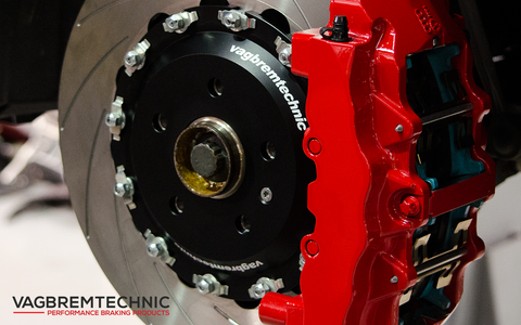 Vagbremtechnic Front Brake Kit - 8 Piston Brembo Caliper - 362x32mm 2 Piece Discs - Audi TTRS