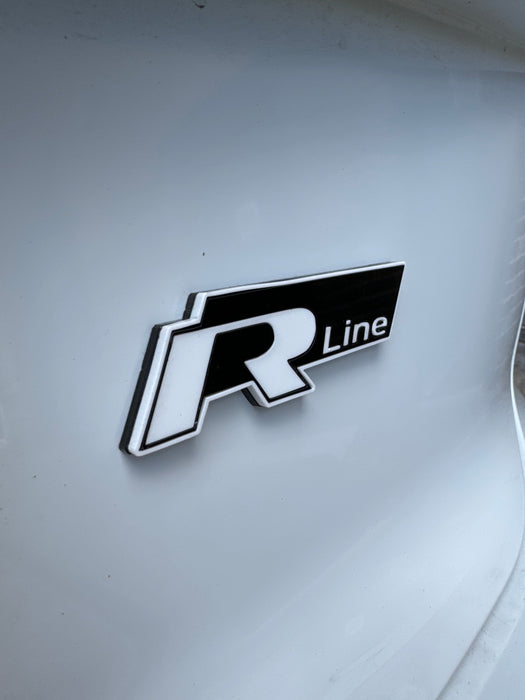 4D "R Line" Replacement Badges - Multiple Colours - VW MODELS