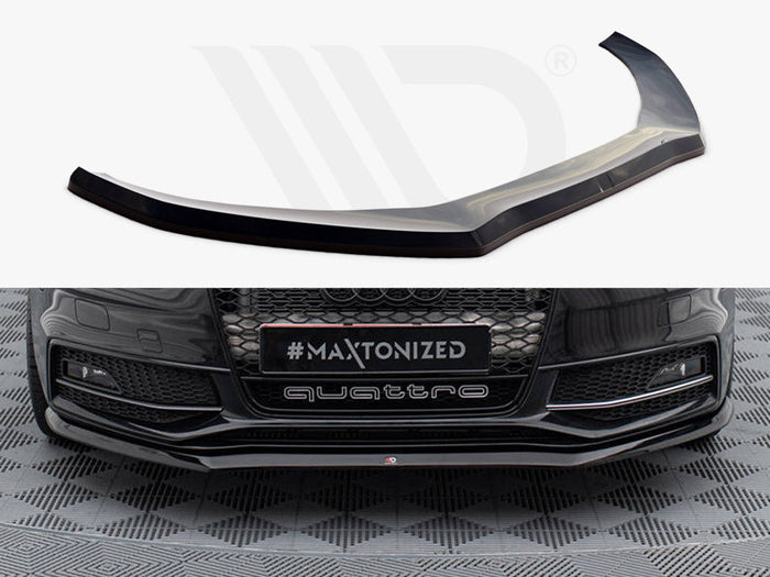 Maxton Design - FRONT SPLITTER V.1 AUDI S4 / A4 S-LINE B8 FL