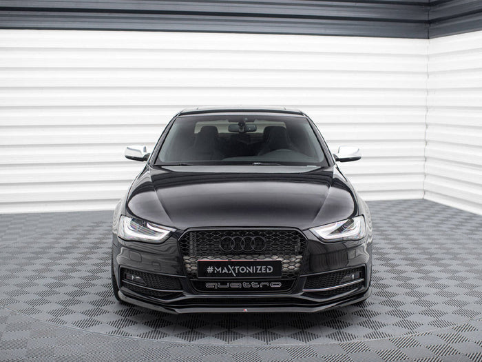 Maxton Design - FRONT SPLITTER V.1 AUDI S4 / A4 S-LINE B8 FL
