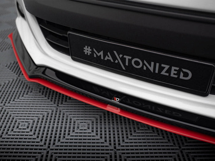 Maxton Design - FRONT SPLITTER (BLACK & RED) V.5 SUBARU BRZ FACELIFT 2017-2020