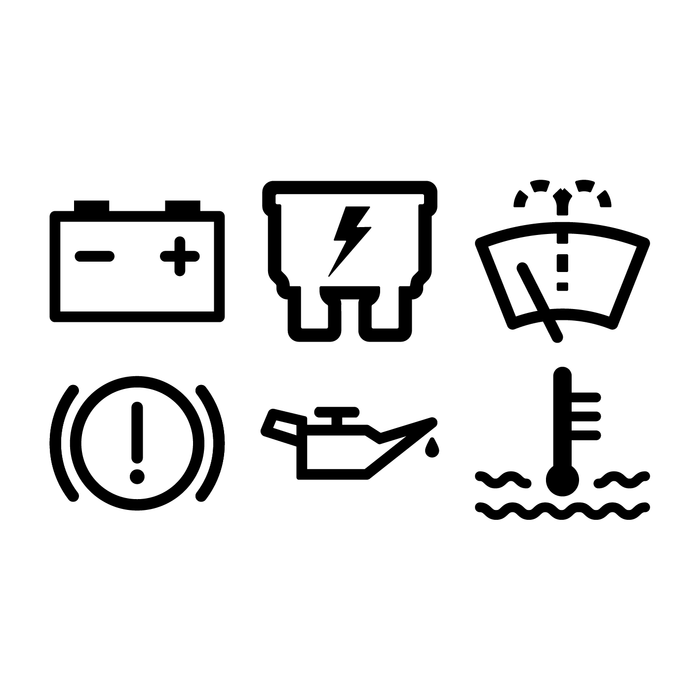 Universal Engine Bay Cap & Cover Logo Sticker Set