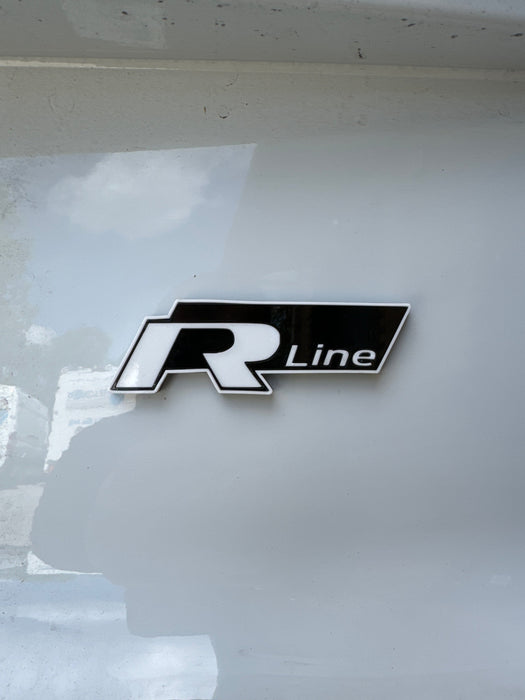 4D "R Line" Replacement Badges - Multiple Colours - VW MODELS