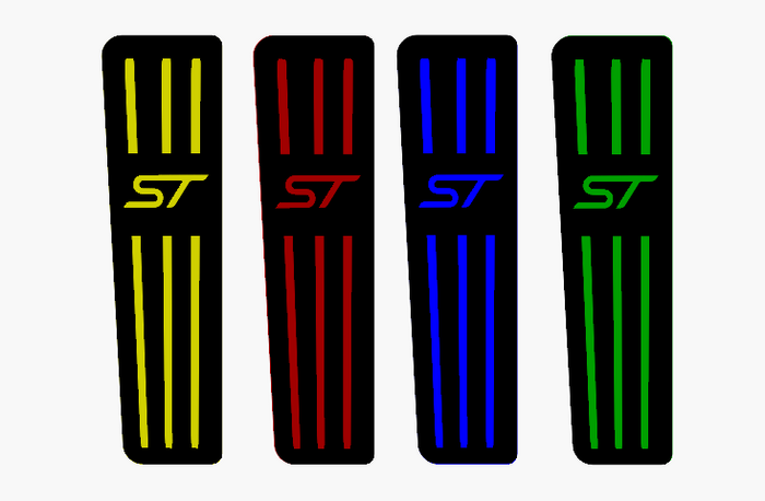 Car Enhancements UK - Dead Pedal (Multiple Designs & Colours) - Ford Fiesta MK7 / 7.5 All Models (2008-2017)