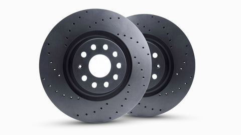 Vagbremtechnic 'Drilled' 340mm Front Brake Discs (MQB)
