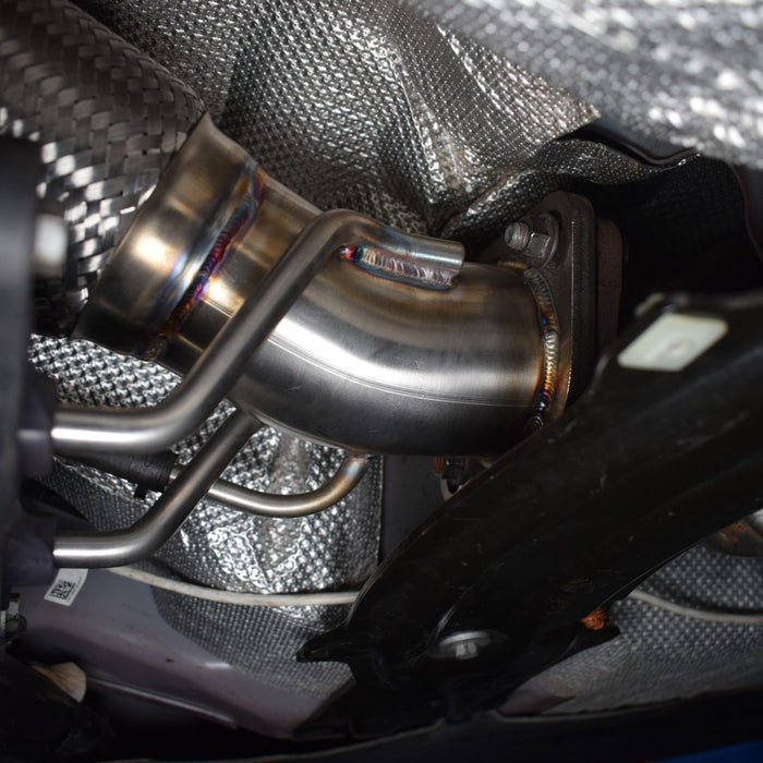 Ford Focus MK4 ST 2.3 Ecoboost 2019+ 3.5" Exhaust 200 Cell Sports Cat Downpipe - Direnza